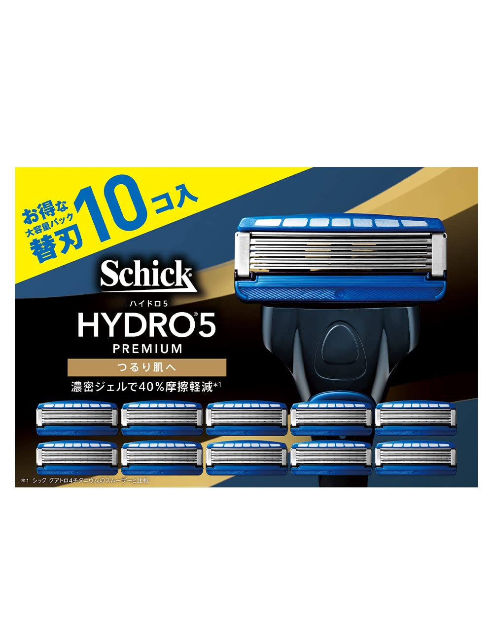 Schick(シック) ハイドロ5プレミアム つるり肌へ 替刃(10個入) 髭剃り カミソリ 【ネット限定】