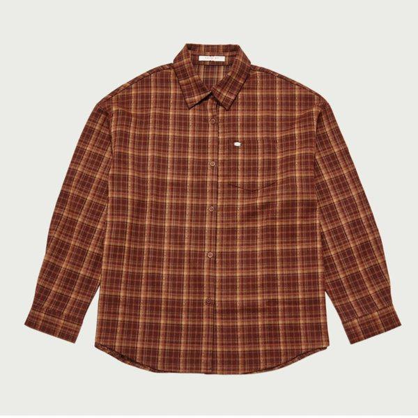 女性オーバーフィットチェックロングシャツ 10540-120-806-25E-SH