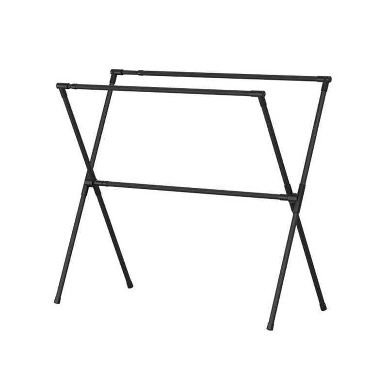 天馬　多機能 布団干し 伸縮式 X型 4枚 屋外用 PORISH ブラック　PSBK-12