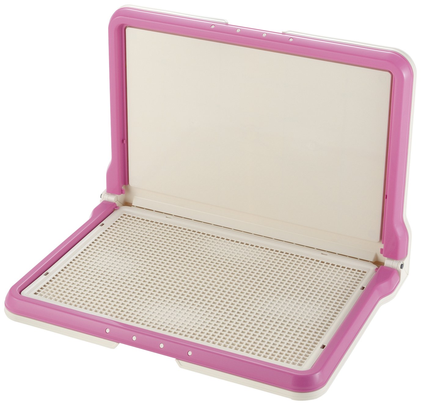 リッチェル しつけ用ステップ L型トレー ワイド ピンク 犬