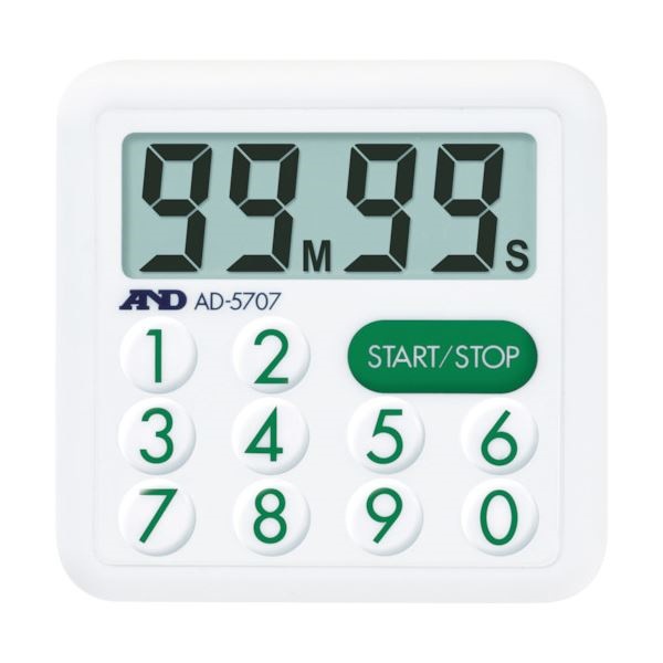 （まとめ） A&D 防滴100分間タイマーAD5707 1個 [x10セット]