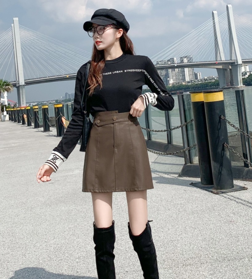 モテアイテム ボトムス ミニスカート ミニ ミニ丈 膝上 Aライン ボタン かわいい 可愛い 上品 おしゃれ お洒落 レトロ 女子 キュート ガーリー 柄 千鳥格子柄 秋 冬 10代