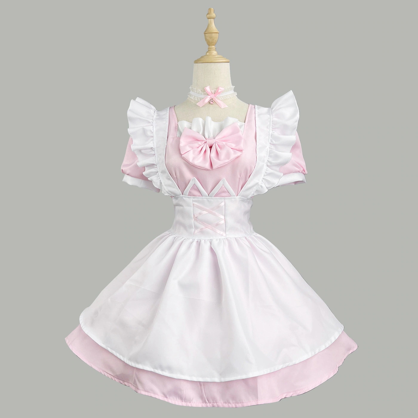 スウィート　ピンクメイド服　 かわいい　フリル　女の子　ワンピース