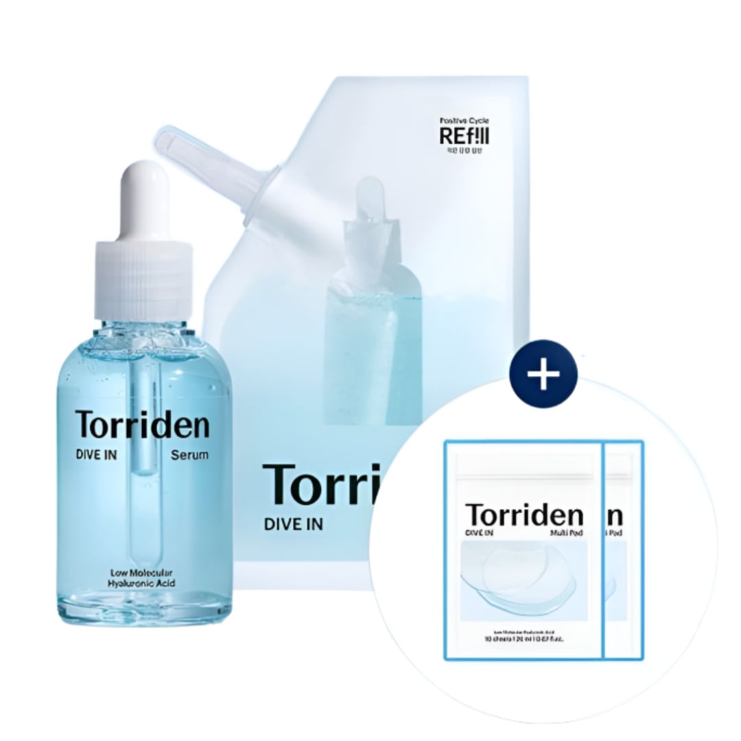 ダイブイン 低分子ヒアルロン酸 セラム 50ml 詰め替え限定企画（+50ml詰め替え+マルチパッド 20枚