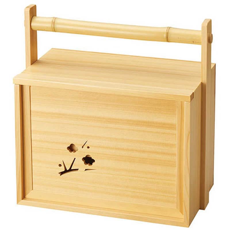 ヤマコー　用美 業務用 檜・岡持弁当(透かし有) yamaco27194　YAMACO27194