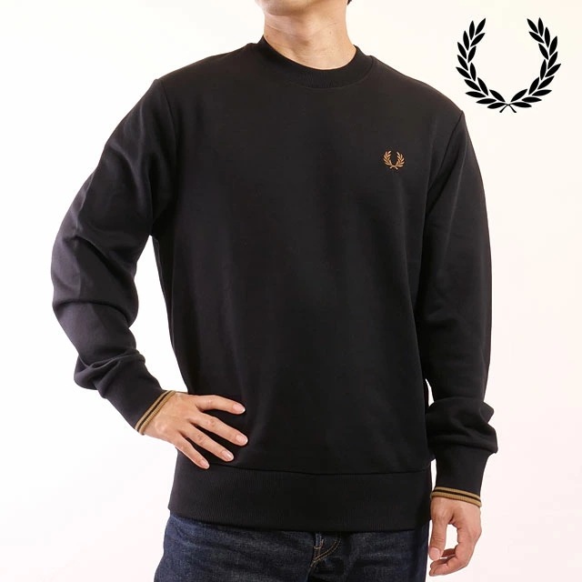 クルーネック スウェットシャツ [M7535-S77] CREW NECK SWEATSHIRT メンズ トップス トレーナー 長袖 BLACK/SHADEDSTONE 正規取扱店