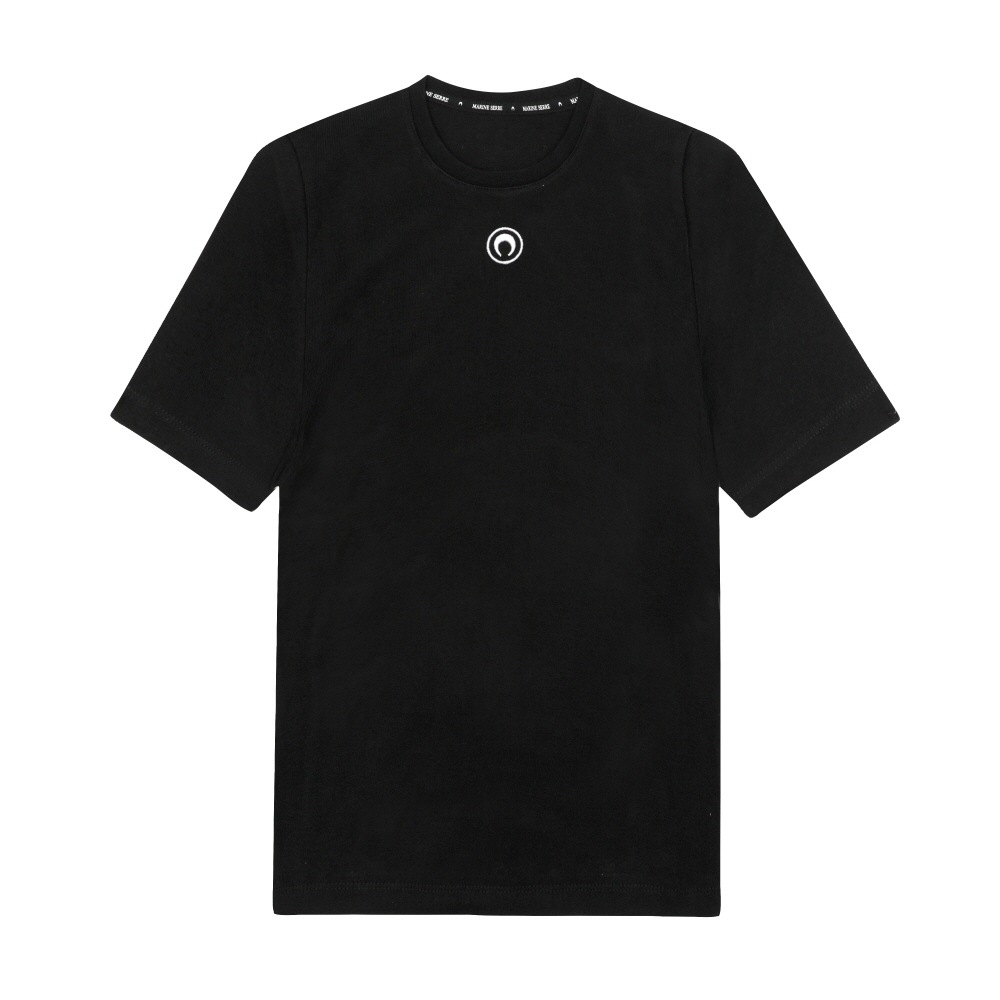マリンセール レディース半袖Tシャツ ムーンロゴベイビーフィット WTT012A CJER0008 BK99