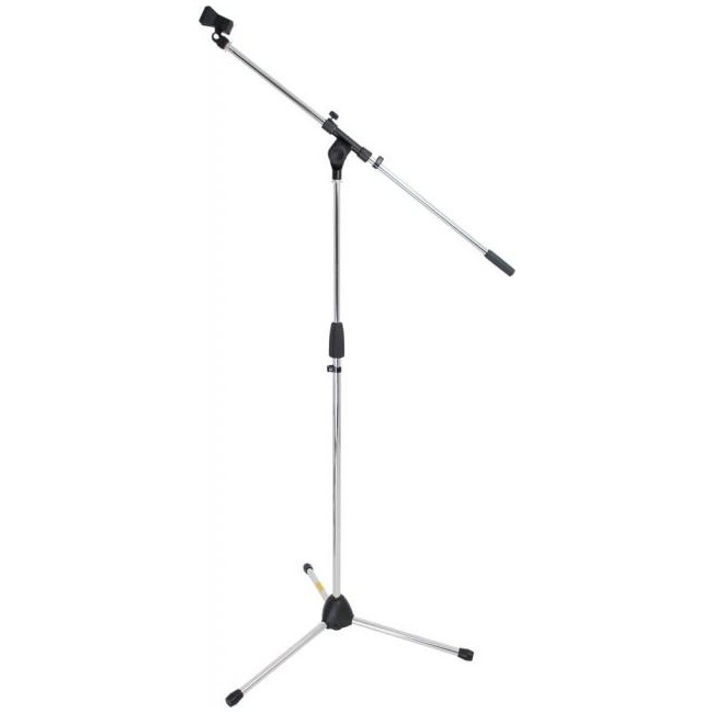 KC ブームマイクスタンド ストレートタイプ兼用 MBCS-02 クローム (ソフトケース クリップ型マイクホルダー付)