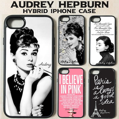 Qoo10 Audrey Hepburn オードリー スマホケース 保護フィルム