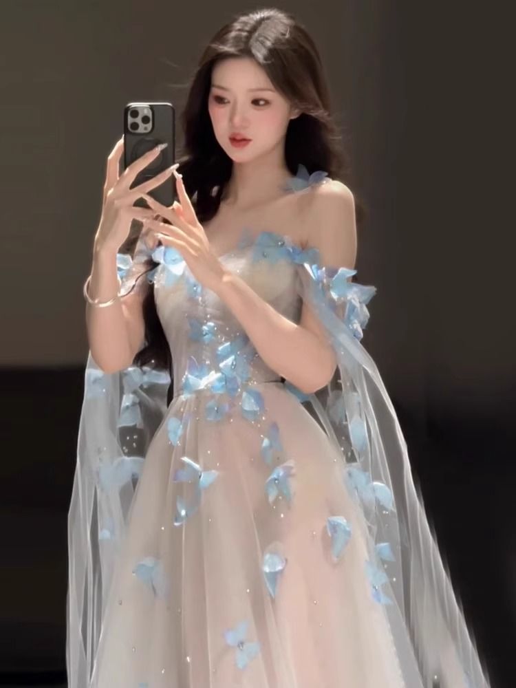 【2枚購入で 3oo円OFF！】女性のためのドレススーパーモーニンブハイエンドの大人のエチケットドレスプリンセススカート誕生日パーティー