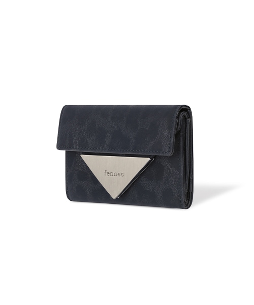 【FENNEC】 TRIANGLE DOCO WALLET - LEOPARD NAVY 財布 正規品