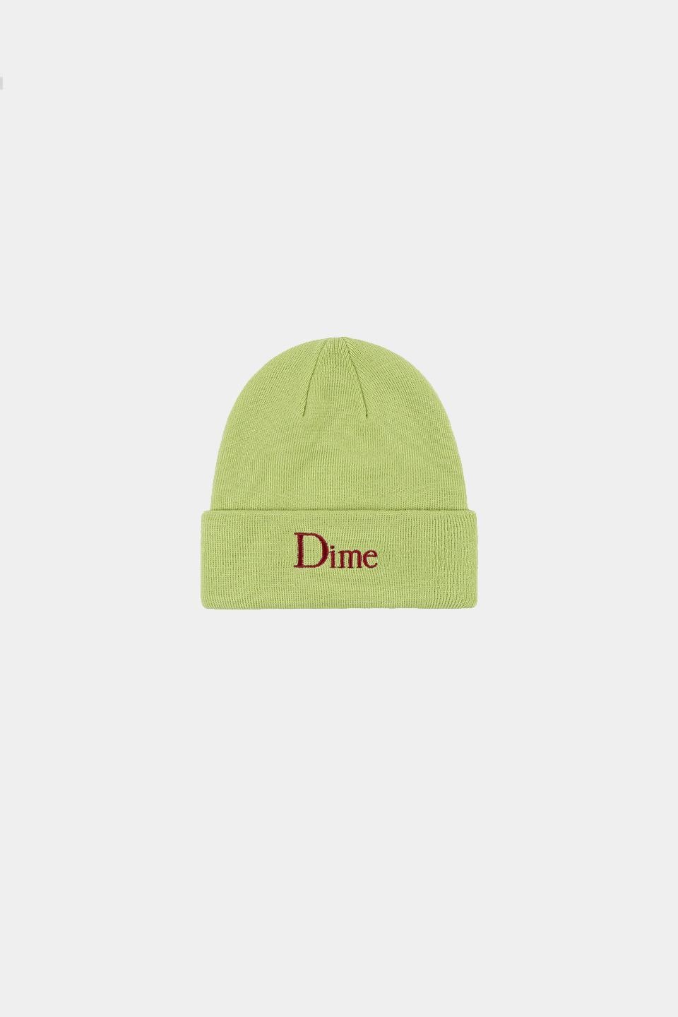【DIME】 CLASSIC WOOL FOLD BEANIE : LIME