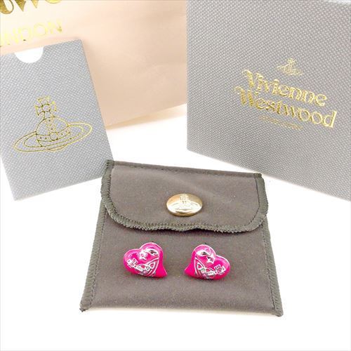 ピアス アクセサリー オーブ ピンク シルバー 中古