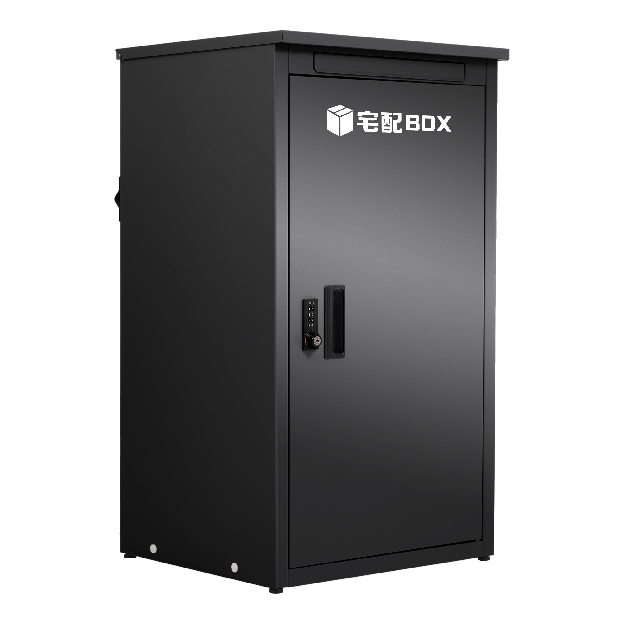 [国内即発送！送料無料][6]宅配ボックス 据置型 大容量 ポスト一体型 投函口3つ 複数投函 屋外 大型 戸建て 一戸建て用 おしゃれ マンション 防滴仕様 ポスト 配達ボックス 置き配 ボックス