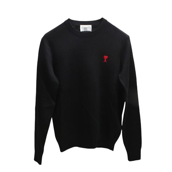 アミ パリス Ami Paris ニット BFHKS001-001-S アミパリ メンズ ブラック