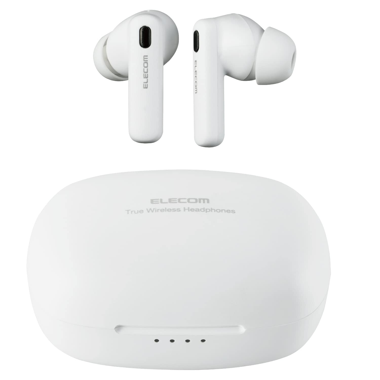 Qoo10最安値挑戦 エレコム ワイヤレスイヤホン Bluetooth5.2 ノイズキャンセリング対応 AAC対応 軽量 完全ワイヤレス カナル型 ホワイト LBT-TWS13WH