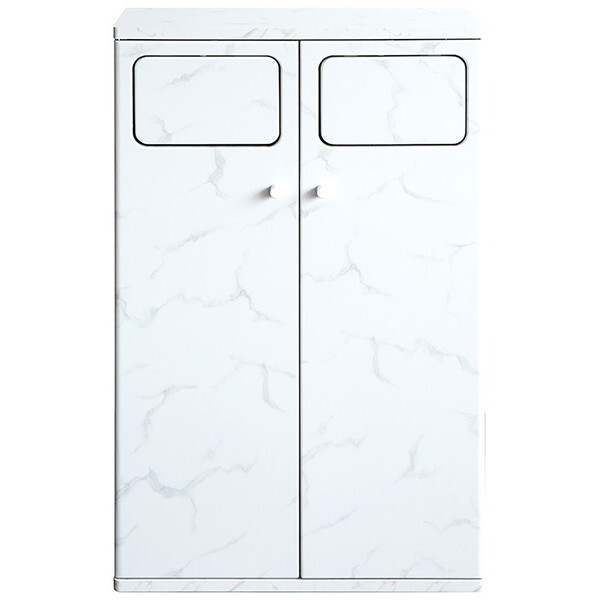 宮武製作所 DB-802R DWH 大理石柄ホワイト Empro（エンプロー） ダブルダストボックス メーカー直送