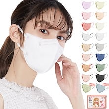 【春新色追加】3Dマスク　立体マスク 3層52枚　 4層44枚　敏感肌に優しい　不織布マスク　血色マスク　小顔マスク おしゃれ　バイカラーマスク ノーズワイヤ付き　 耳が痛くならない 息がしやすい