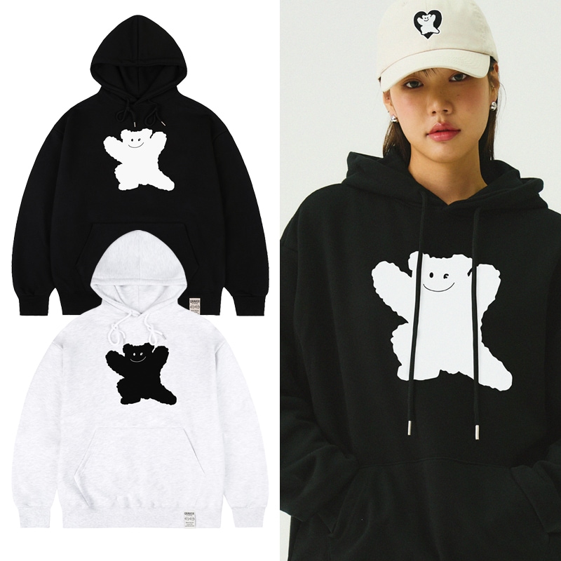 [UNISEX] Big Bear Smile Hoodie_2color
