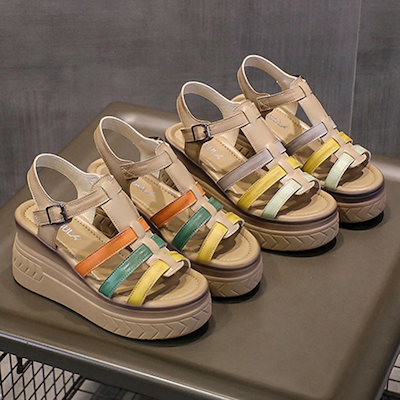 グラディエーター サンダル レディース オープントゥ 美脚 チャンキーヒール ブーツサンダル 夏 チュール メッシュ 通気 サマーブーツ ローヒール 3cm