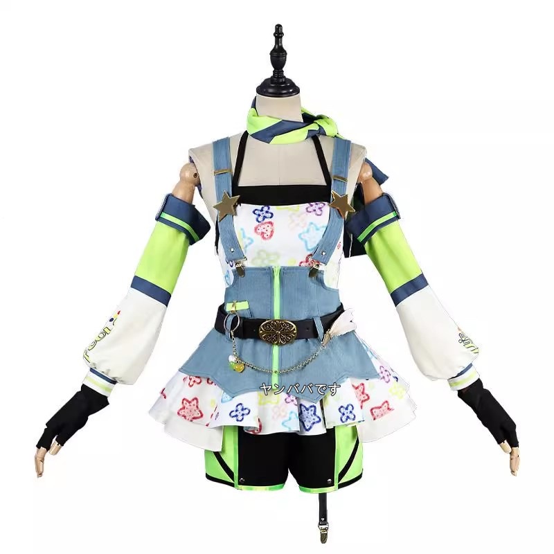 ラブライブ! School idol project 小泉花陽 クレヨン編 覚醒後 コスプレ衣装(ウィッグ 靴別売り)