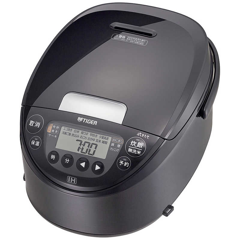 タイガー　TIGER　炊飯器 5.5合 炊きたて IHジャー 遠赤黒厚釜 モーブブラック　JPW-M100KV