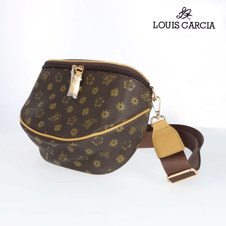 ルイ・ガルシア ショルダーバッグ ボディショルダー 4376 舟形 ミニショルダー 斜め掛け 大人 鞄 レディース ギフト プレゼント ブラウン ルイガルシア LOUIS GARCIA