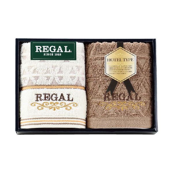 （まとめ） 本多タオル リーガル ブラウニー ホテルタイプウォッシュタオル2P RGH-6109 [x5セット]