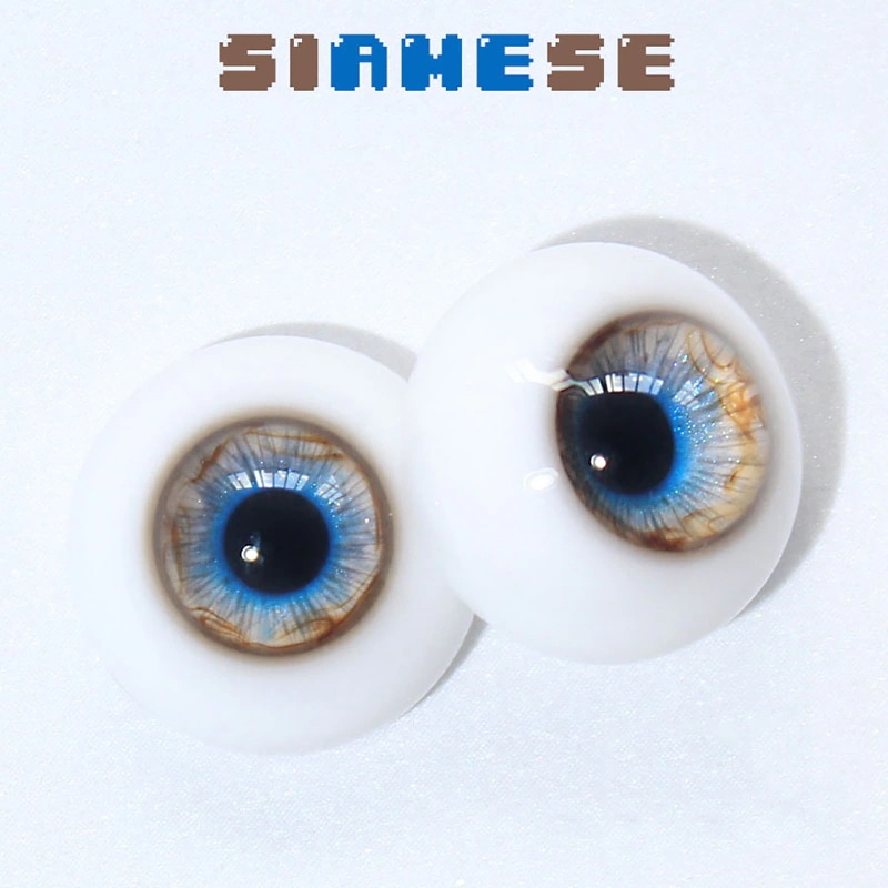 BJDドールアイ レジンアイ 暹羅 人形用樹脂眼 真人風 普通/三白眼 12mm/14mm/16mm/18mmサイズ