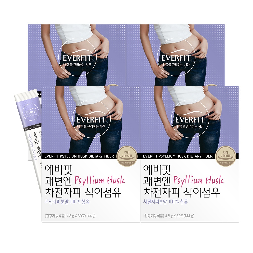 エバーピット快便には100％チャジョン自足食物繊維30包4箱（4ヶ月分）