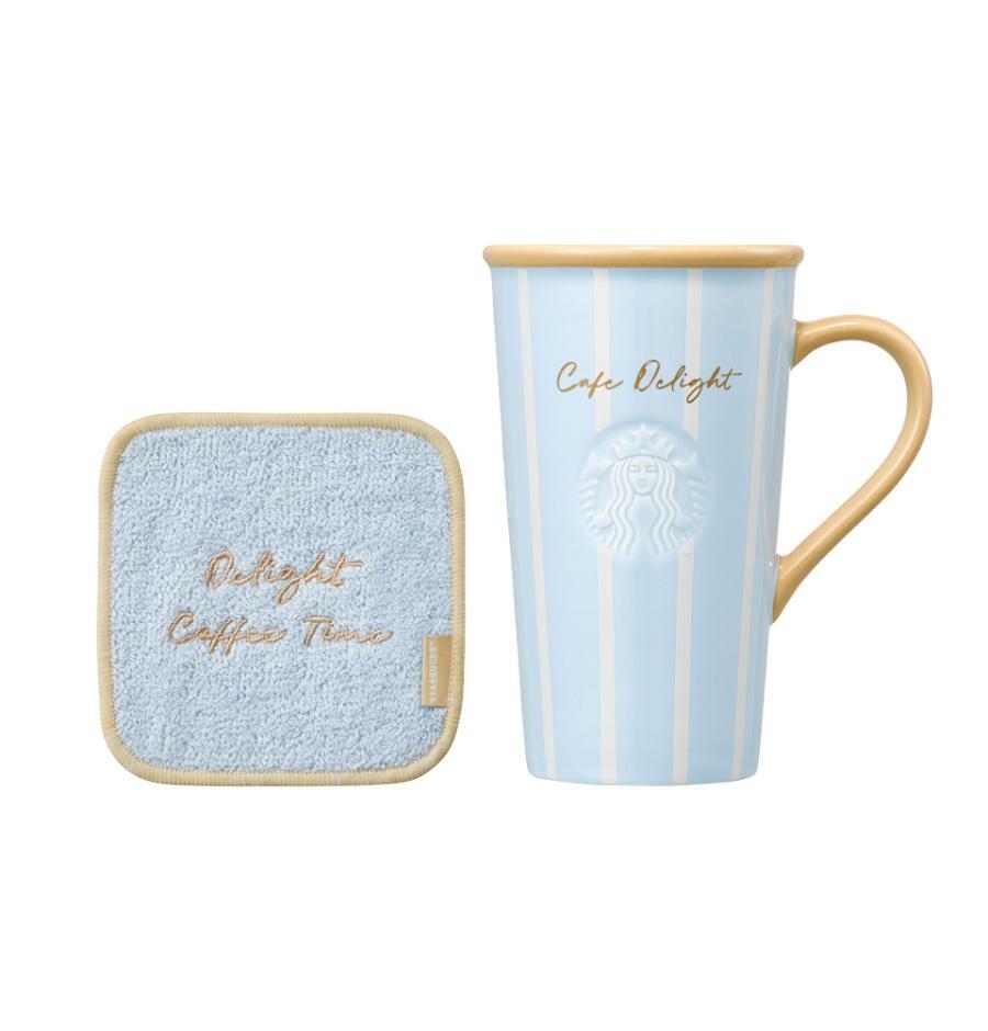シークレット ディライト マグカップ 473ml & コースター (ブルー) 韓国スターバ グッズ クリスマス限定販売 MD