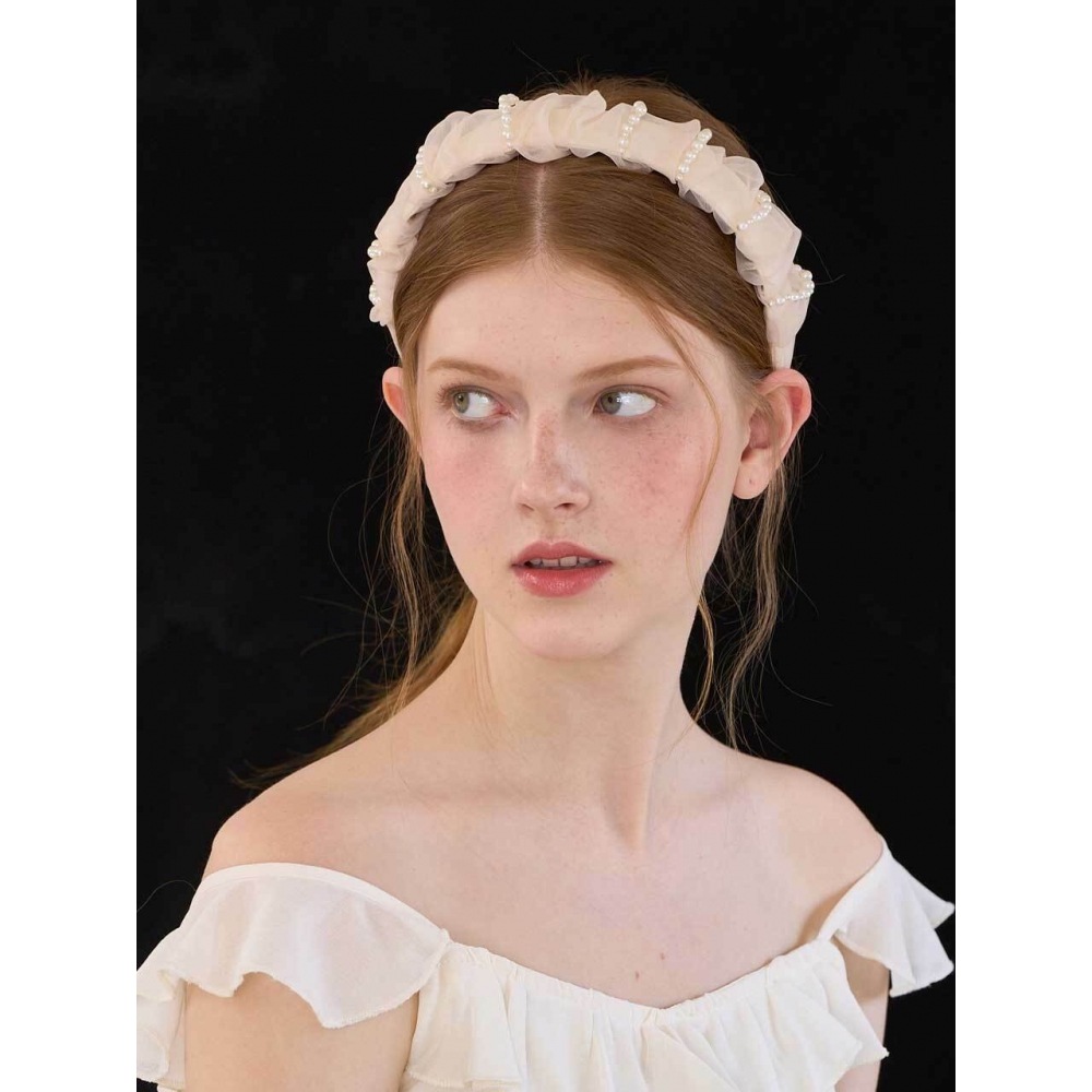 Jean Paul ClarisseソフトパールシャーリングヘアバンドJP 23 316HB