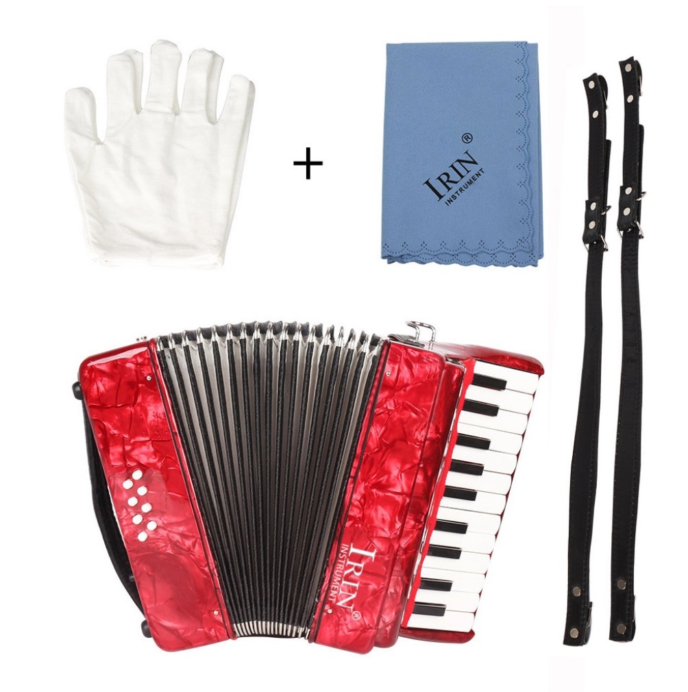 アコーディオン 22 キー 8 低音赤鍵盤楽器