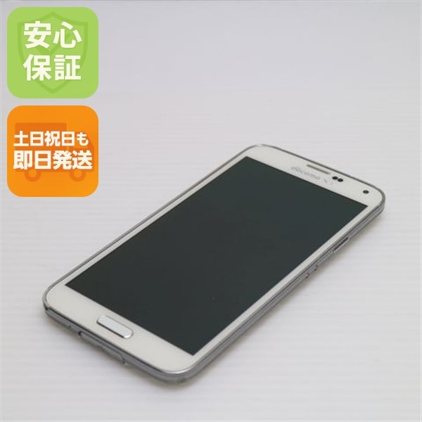 良品 SC-04F GALAXY S5 シマリーホワイト スマホ 129