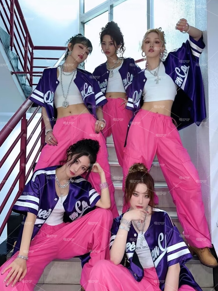 GidleGirlGroupSongYuqi演奏コスチュームストリートダンスヒップホップジャズダンスパフォーマンスセット 7,482円