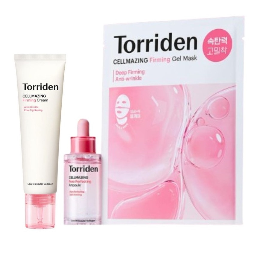 [3点セット] セルメイジング 低分子 コラーゲン 毛穴 弾力アンプル 30ml+弾力クリーム 60ml+セルメイジング 低分子 コラーゲン ゲルマスク 2枚