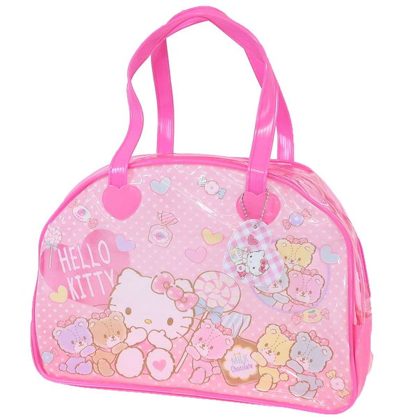 新品 ハローキティ プールバッグ ビニールバッグ ピンク 女の子