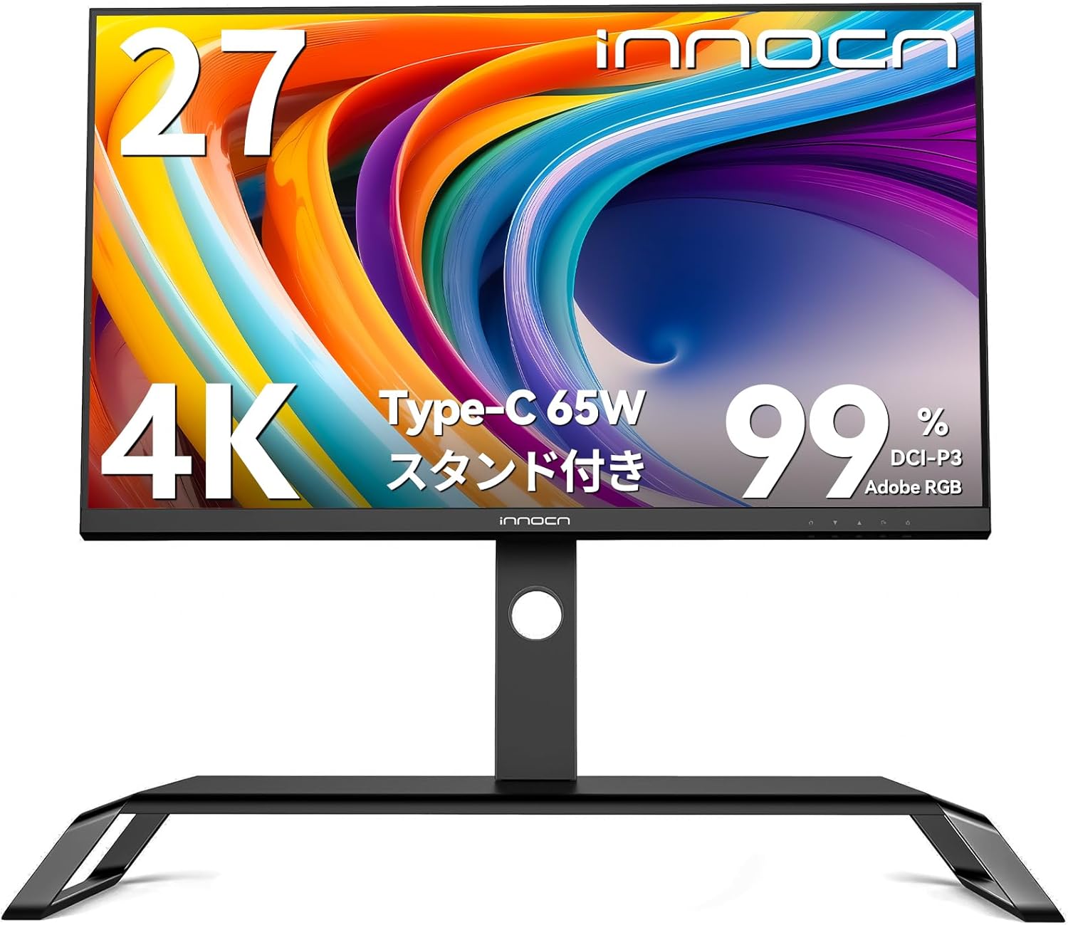 モニター INNOCN 27C1U Super 4K 27インチ 3840 x 2160 UHD IPS 非光沢 画面分割機能 家用 ビジネス USB-A・U 27C1U Super/4K/ IPSその他PC用アクセサリー