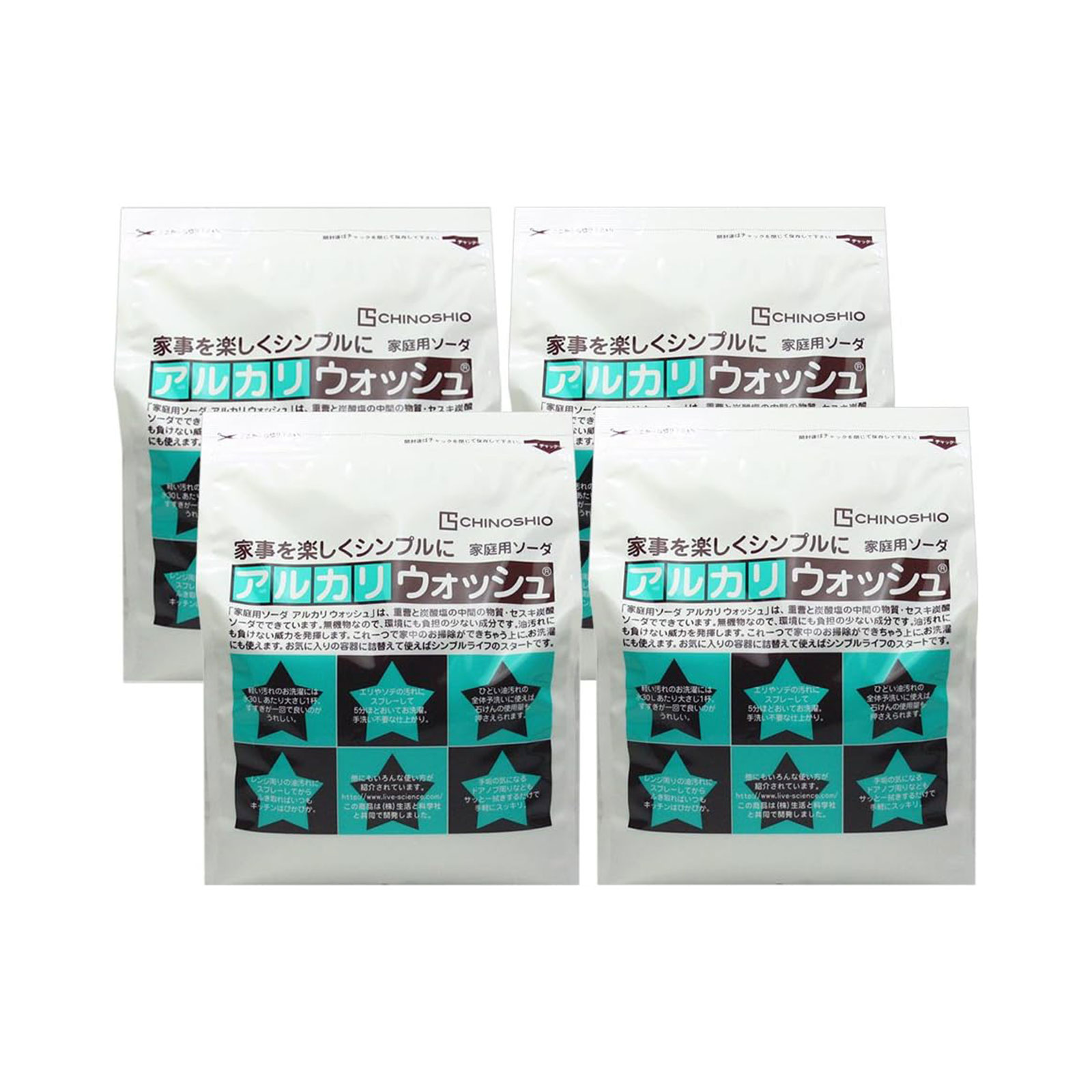 地の塩社 アルカリウォッシュ 3kg 4袋セット