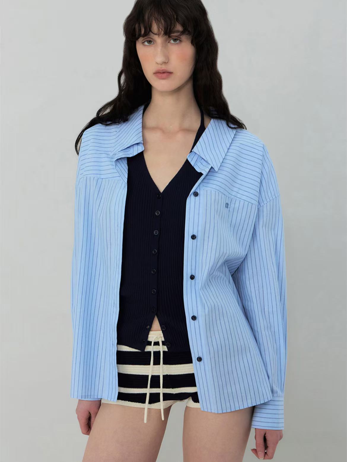 [韓国ファッション]25SS BAYLOR STRIPR SHIRT