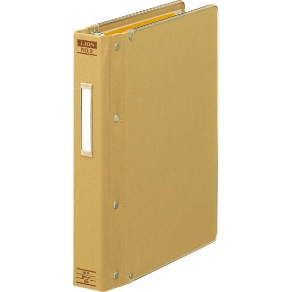 （まとめ買い）ライオン事務器 バインダー MP式 B5タテ 26穴 200枚収容 総布貼り No.2 155-30 [x3]