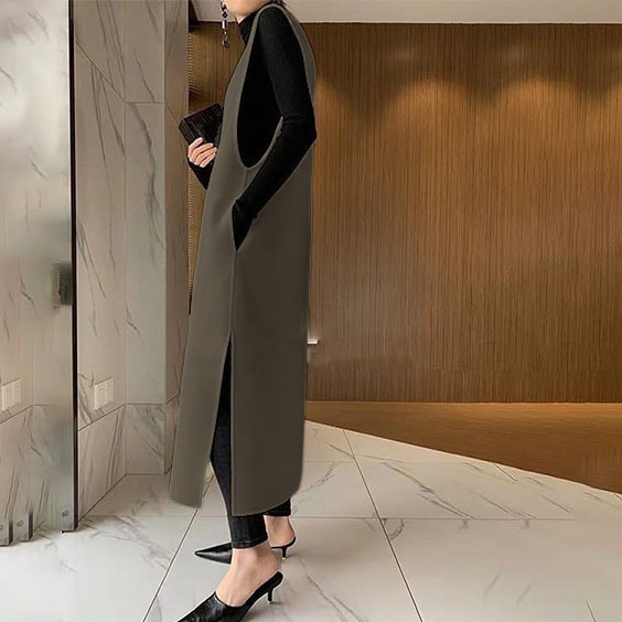 ワンピース-Chic Sleeveless Elegance