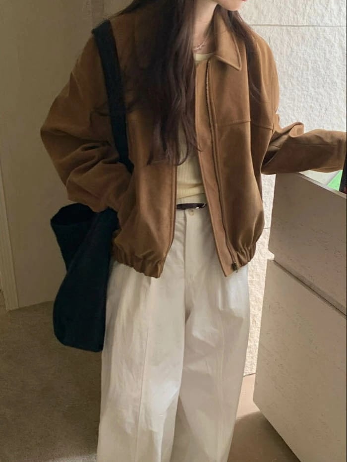 ジャケット レディース 春 秋 ブルゾン コート ジャケット ショート丈 ポケット付き 羽織り ショートジャケット 大きいサイズ 上着 コート ショート丈 アウター カジュアル 無地 体型カバー シン