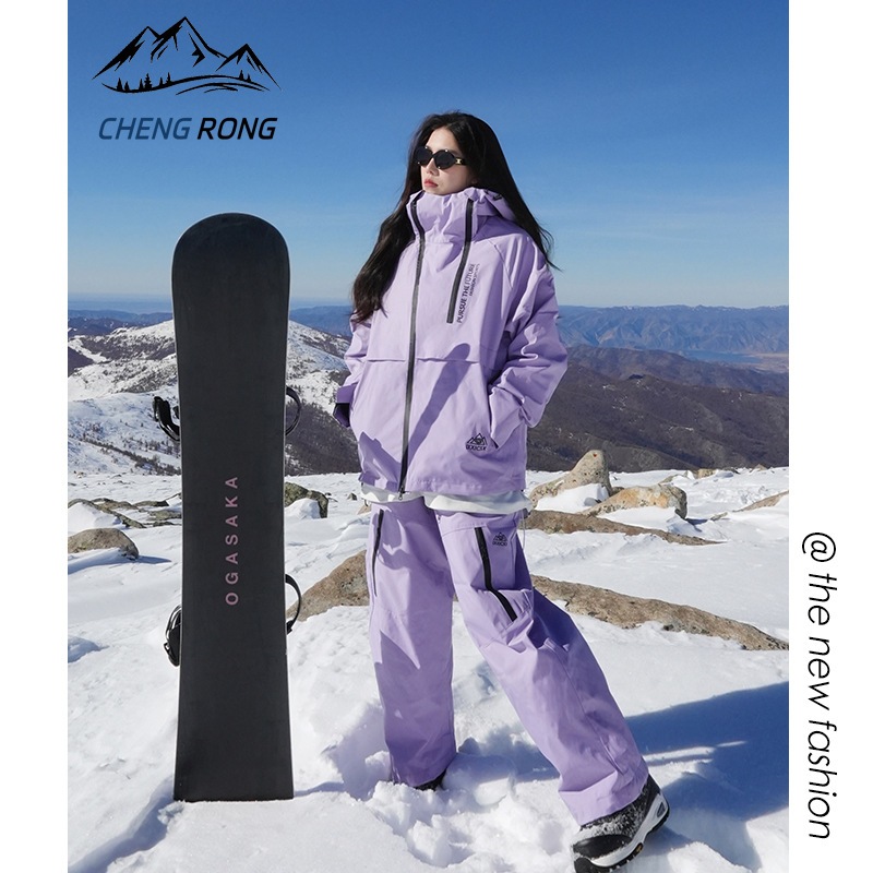 アウトドア防水スキースーツ秋冬トレンド多用途暖かい防風登山スーツカップルジャケット