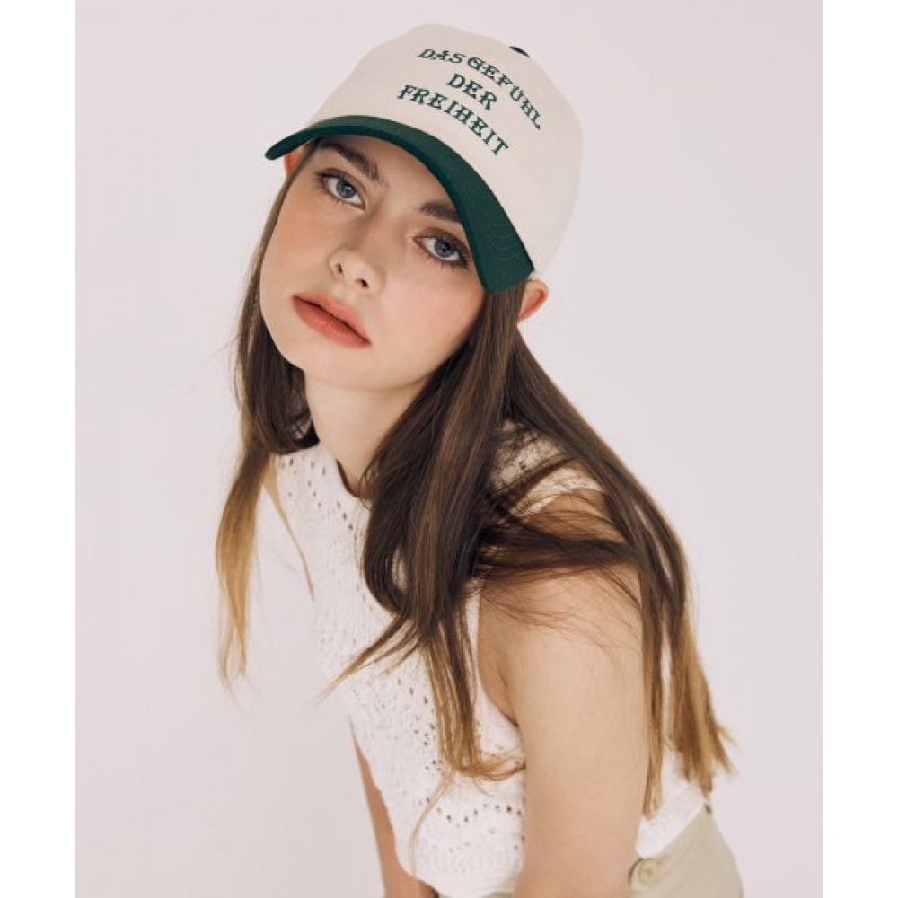 FREIHEIT (フレイハイト) ツートンカラーボールキャップ (グリーン)