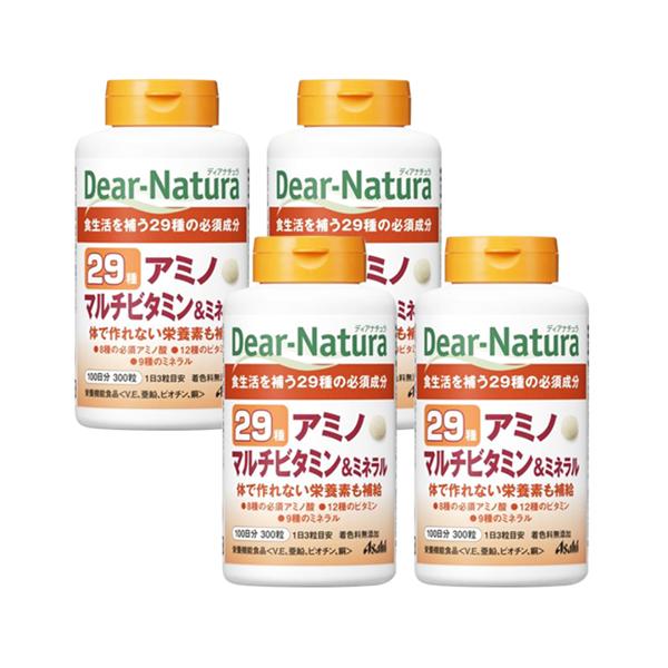 4個セット アサヒ ディアナチュラ 29アミノ マルチビタミン&ミネラル 100日分