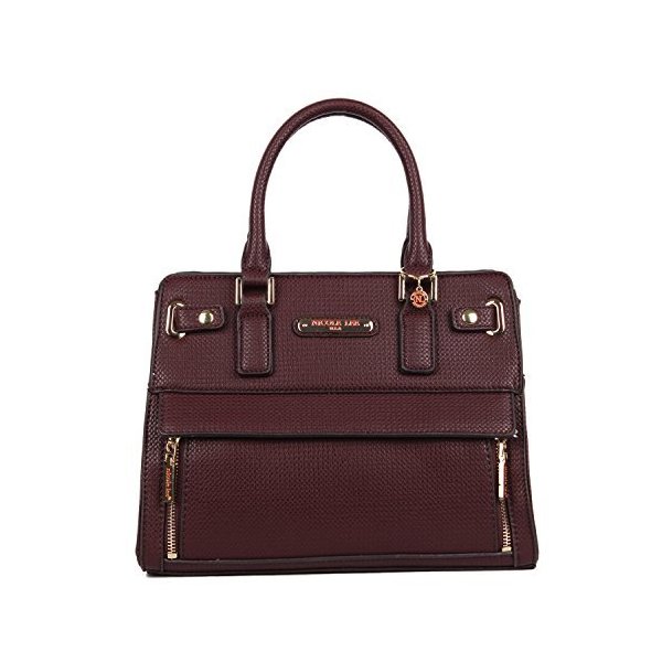 Nicole Lee Women s Ciel Medium Satchel Smart Lunch Bag (wine)， One Size 並行輸入品