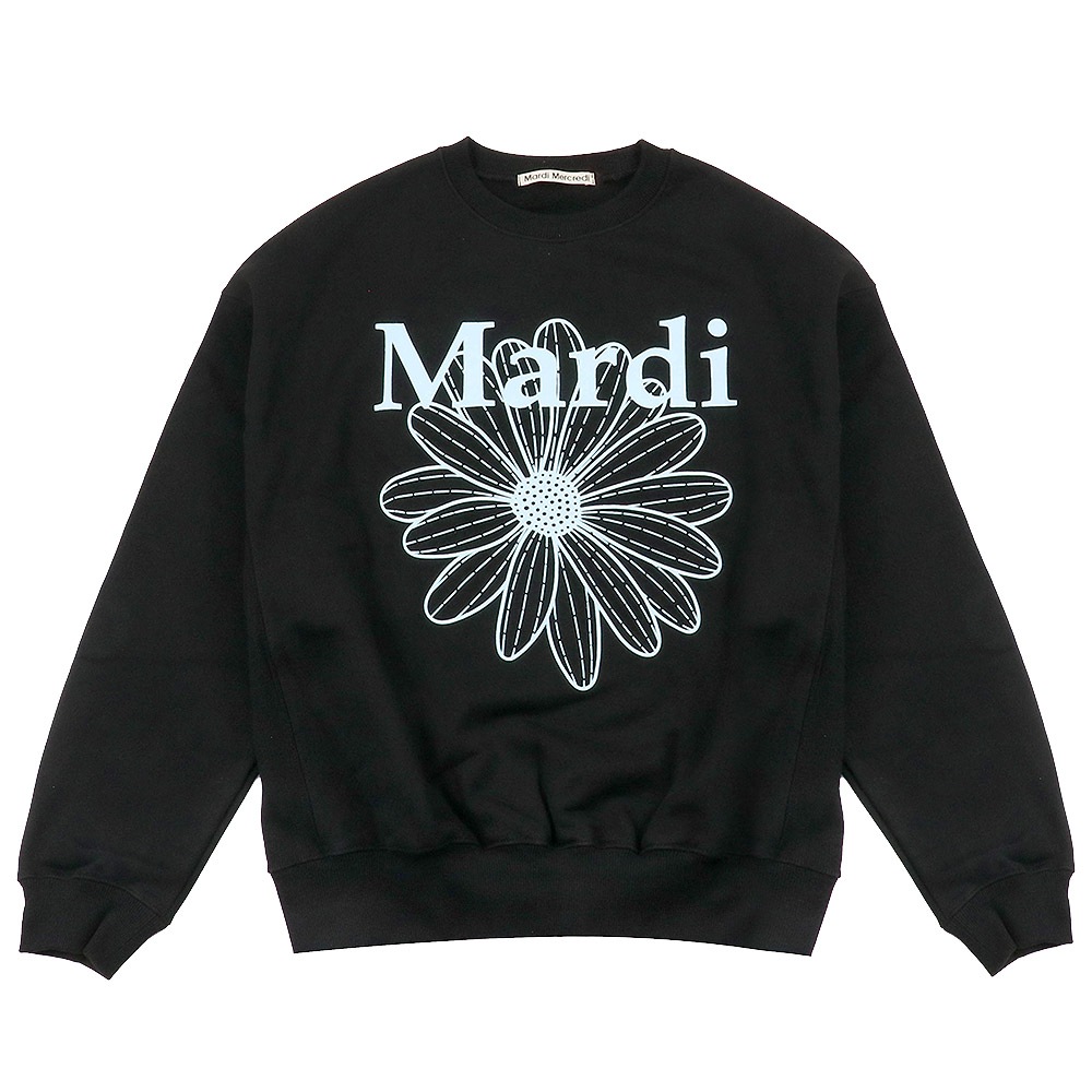 SWEATSHIRT FLOWERMARDI BLACK SKY 長袖 レディース 韓国 ファッション アパレル