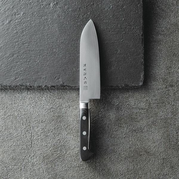 200L 濃州孫六作 ダマスカス三徳包丁