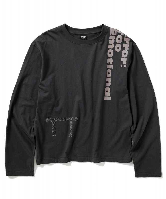 エモショナルTT長袖Tシャツ - チャコール